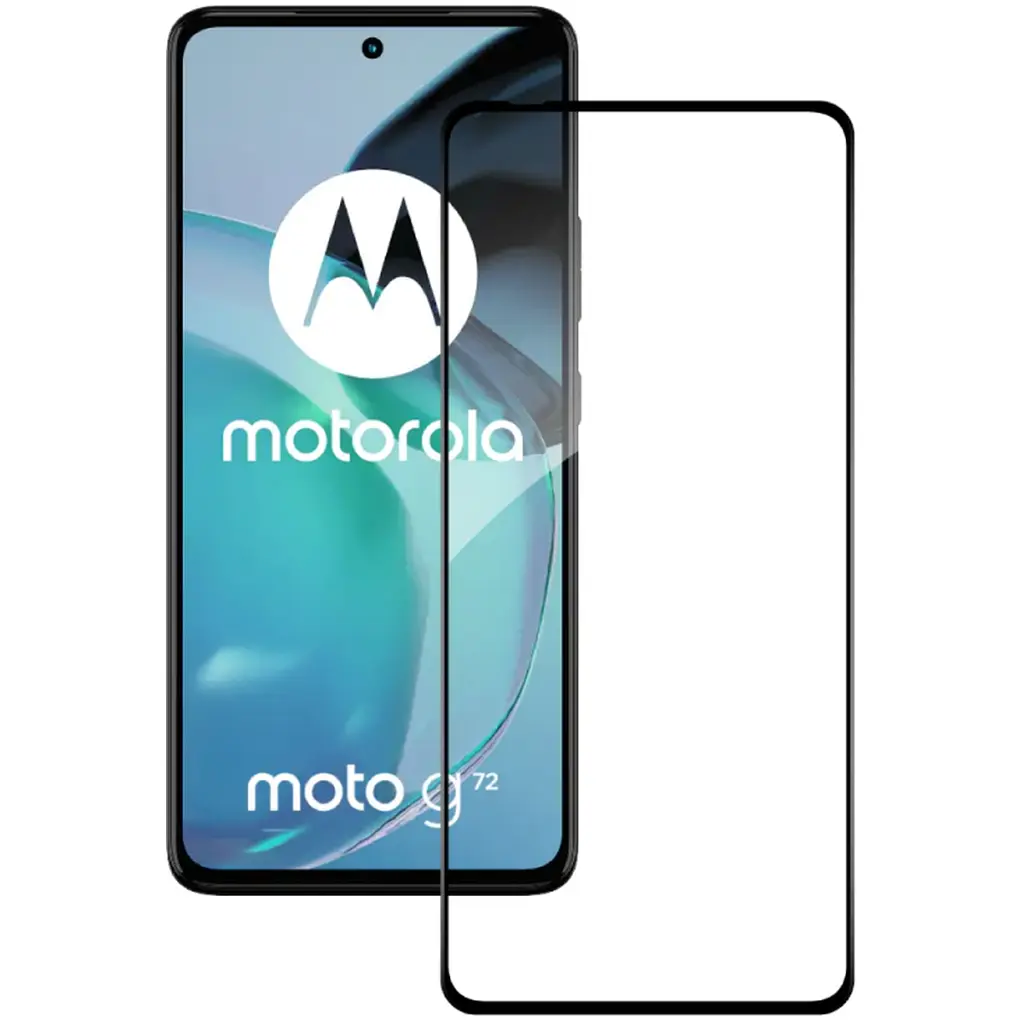 Стекло защитное ACCLAB Full Glue Moto G72 Black (1283126583025) - фото 2