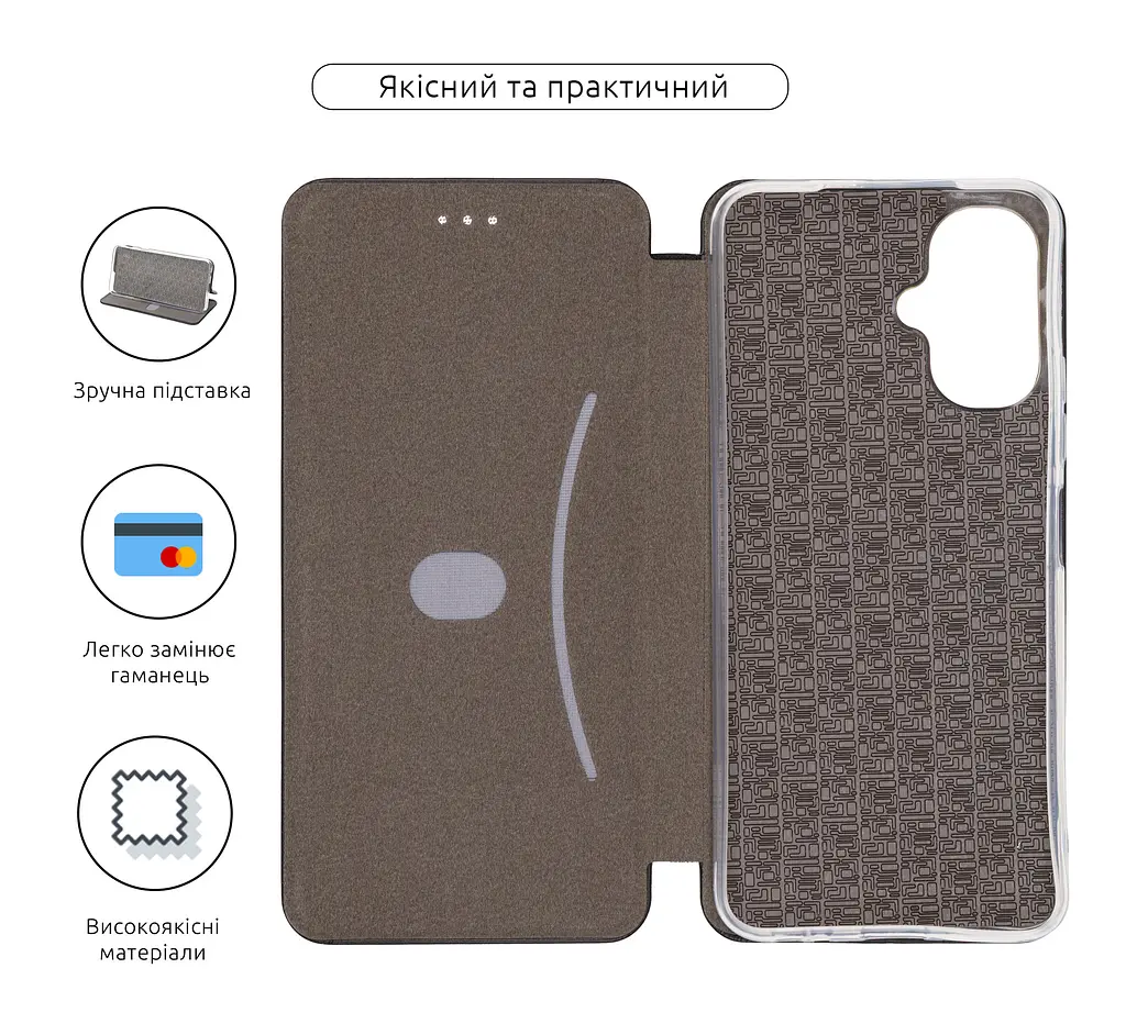Чехол-книжка для Infinix Smart 10 4G, G-Case, черный, кожаный чехол-книга из экокожи (PU) и TPU, с магнитом, с подставкой и вместительным кардхолдером, противоударный, защита всего корпуса, ArmorStandart (ARM87147) - фото 3