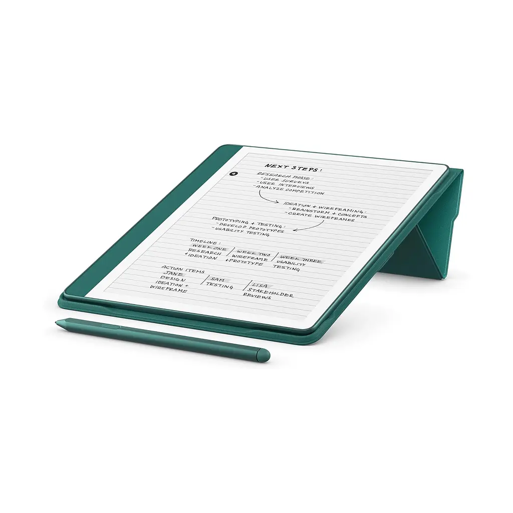 Чохол Plant-Based Leather Folio Cover with Magnetic Attach for Amazon Kindle Scribe Jade - фото 5