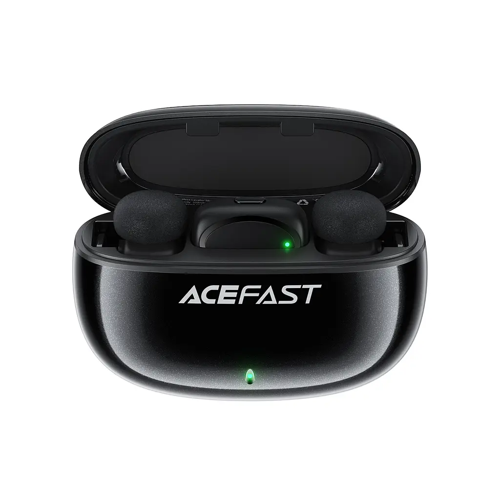 Бездротова мікрофонна система ACEFAST R2 wireless lavalier microphones Black (6974316284901) - фото 3