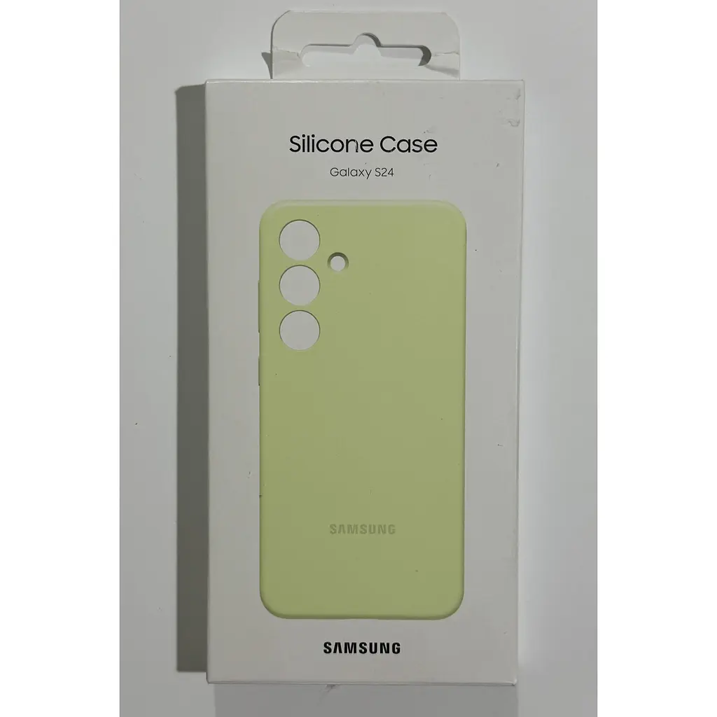 Оригінальний протиударний силіконовий чохол Samsung Silicone Case для Samsung Galaxy S24 Light Green EF-PS921TGEGWW - фото 4