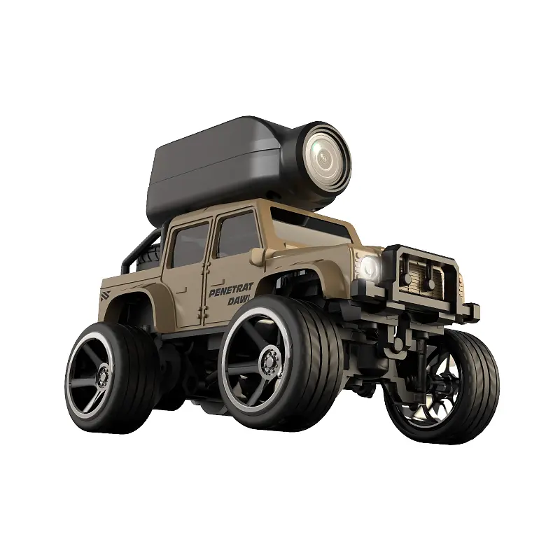 Міні FPV машинка на радіокеруванні KFPLAN KF32 1:64 4WD з Wi-Fi камерою (Коричневий) - фото 2