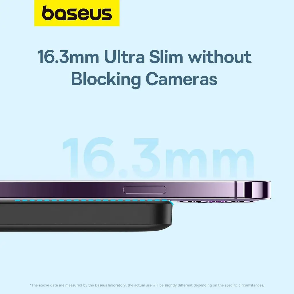 Павербанк Baseus Magnetic Wireless Mini Air Black 6 000 mAh / 20 Вт (P10059002113-00) - фото 13