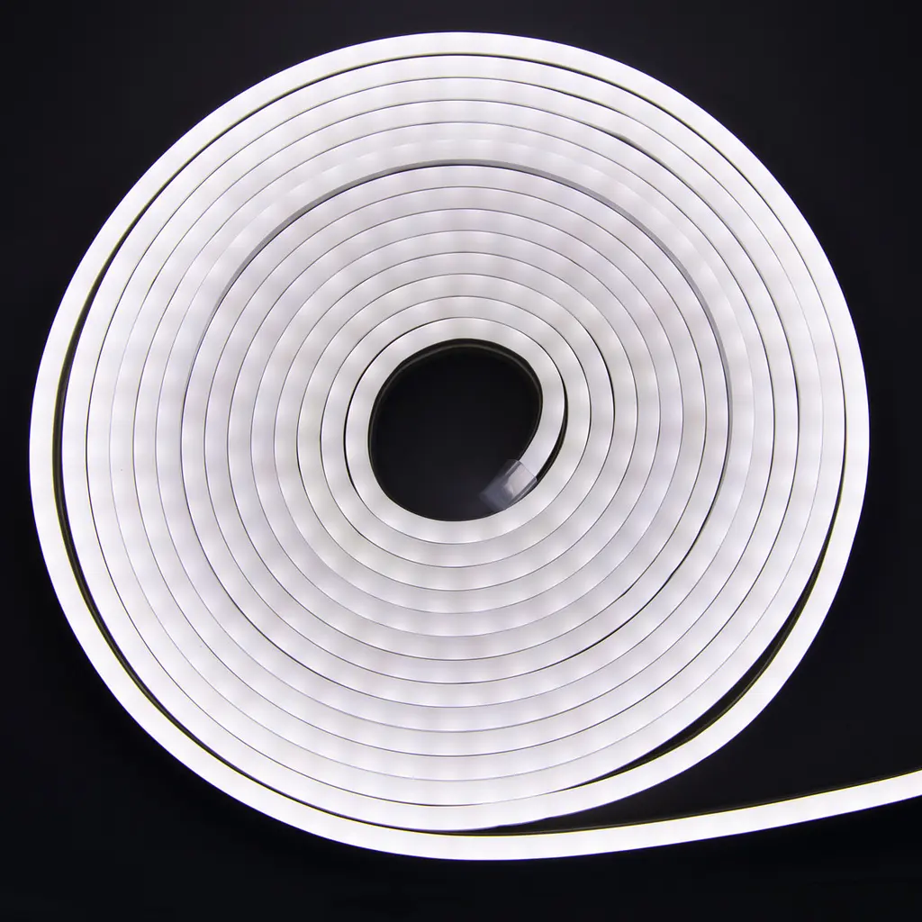 Светодиодная неоновая лента NeonFlex NF-W5, гибкая, силиконовая, белая, длина 5 м, питание 12В, с блоком питания - фото 3