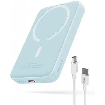 Внешний аккумулятор Baseus Magnetic Bracket Mini 10000mAh 20W (P10059001313-00) - фото 6