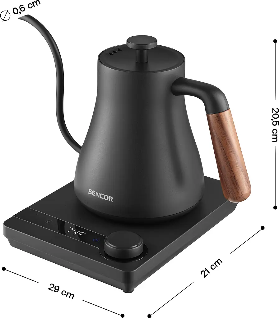 Електрочайник Sencor 0.6 л нержавіюча сталь teh0026173 - фото 3