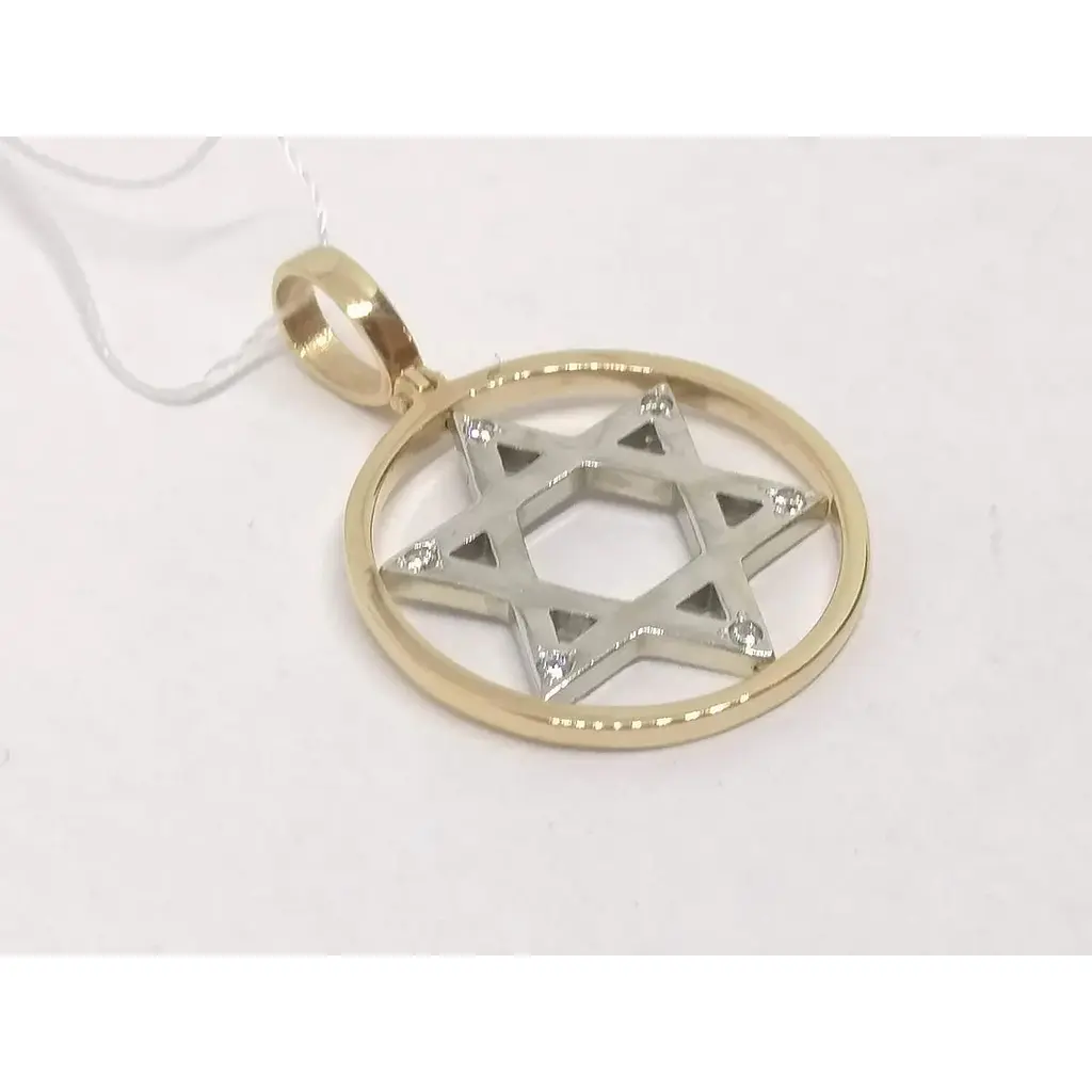 Золота підвіска Імперія золота Зірка Давида з фіанітами. ПВ723КІ - фото 2