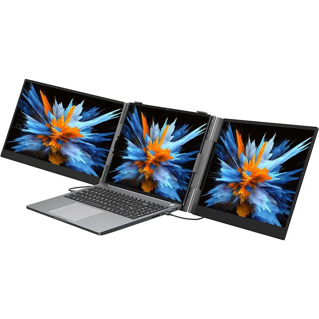 Монітор Blackview 14" DCM6 Dual Screen Portable monitor 3 in 1 Grey Black FHD IPS 60Hz (BVDCM6) - фото 2