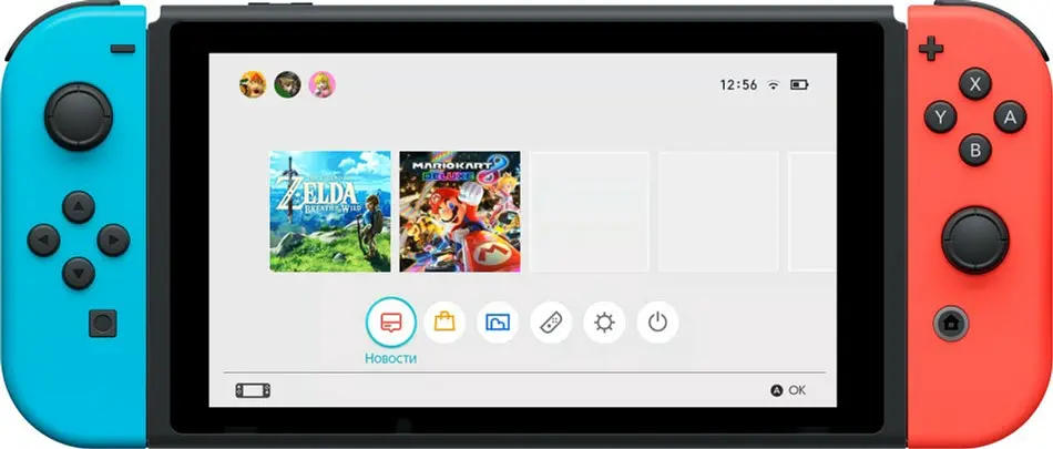 Игровая консоль Nintendo Switch with Neon Blue and Neon Red Joy-Con (045496452629) - фото 4