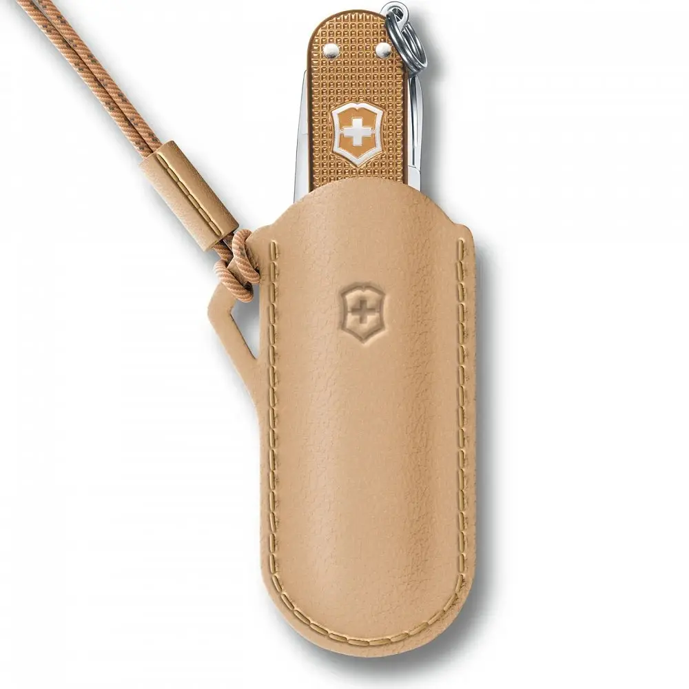 Чохол Victorinox 58мм шкір.кор Wet Пісочний для Classic Colors 1-2шари - фото 2
