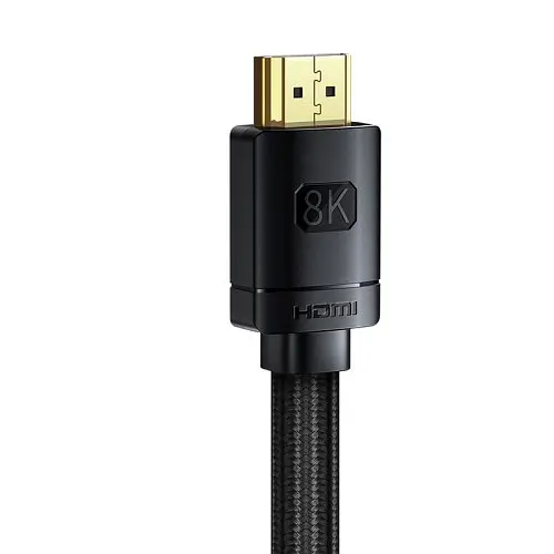 Кабель Baseus High Definition Series HDMI 8K to HDMI 8K Adapter Cable 1m чорний CAKGQ-J01 - фото 3