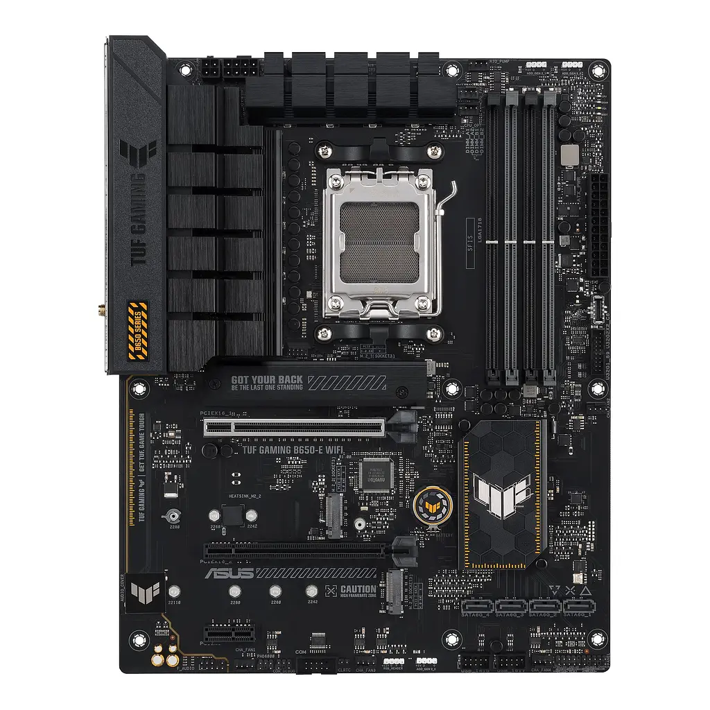 Материнcька плата TUF GAMING B650-E WIFI sAM5 B650 4xDDR5 M.2 USB HDMI DP Wi-Fi BT ATX Asus teh0019092 - фото 2