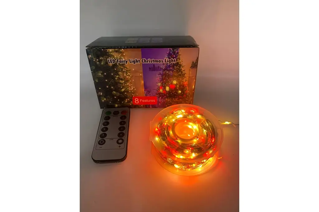 Гірлянда нитка Роса від USB, 50м, 500LED МУЛЬТИК / Світлодіодна новорічна гірлянда - фото 2