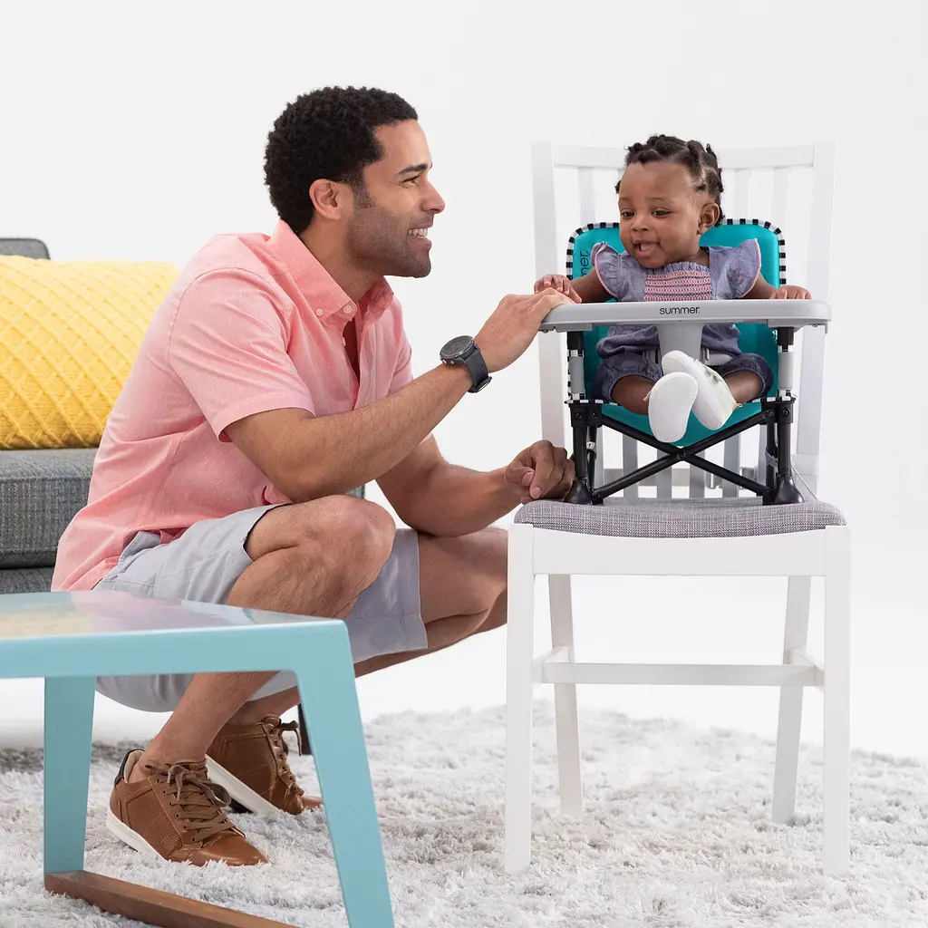 Раскладной стул-бустер Summer infant Pop'n Sit голубой (13666) - фото 3