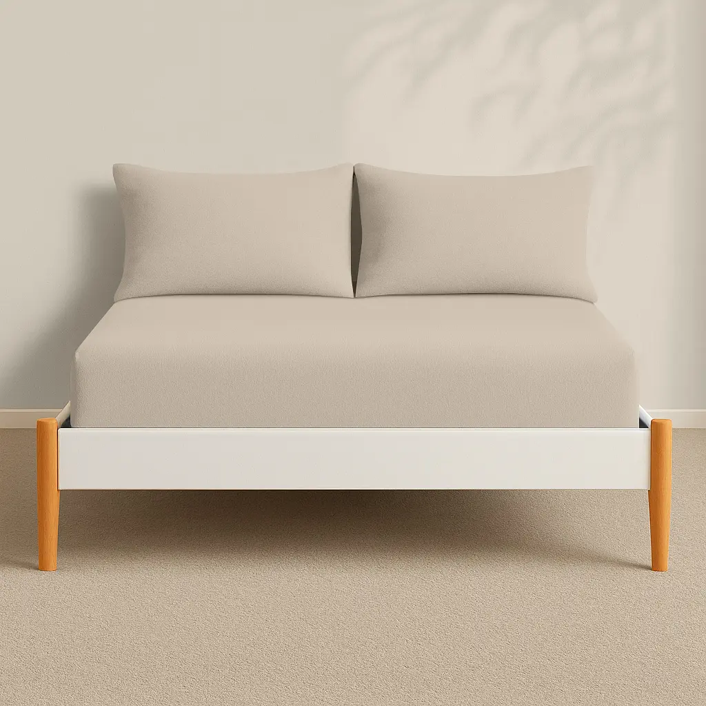 Простирадло фланель на резинці для коляски та люльки Cosas Almond 40х80х5 см (Flannel_62Almond_FittedStroller_40х80) - фото 4