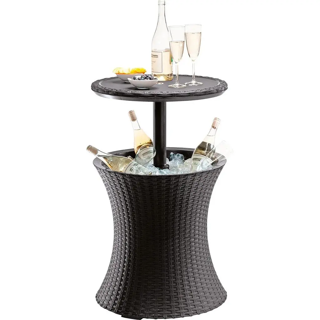 Стол-бар пластиковый Keter Cool Bar Rattan коричневый - фото 2