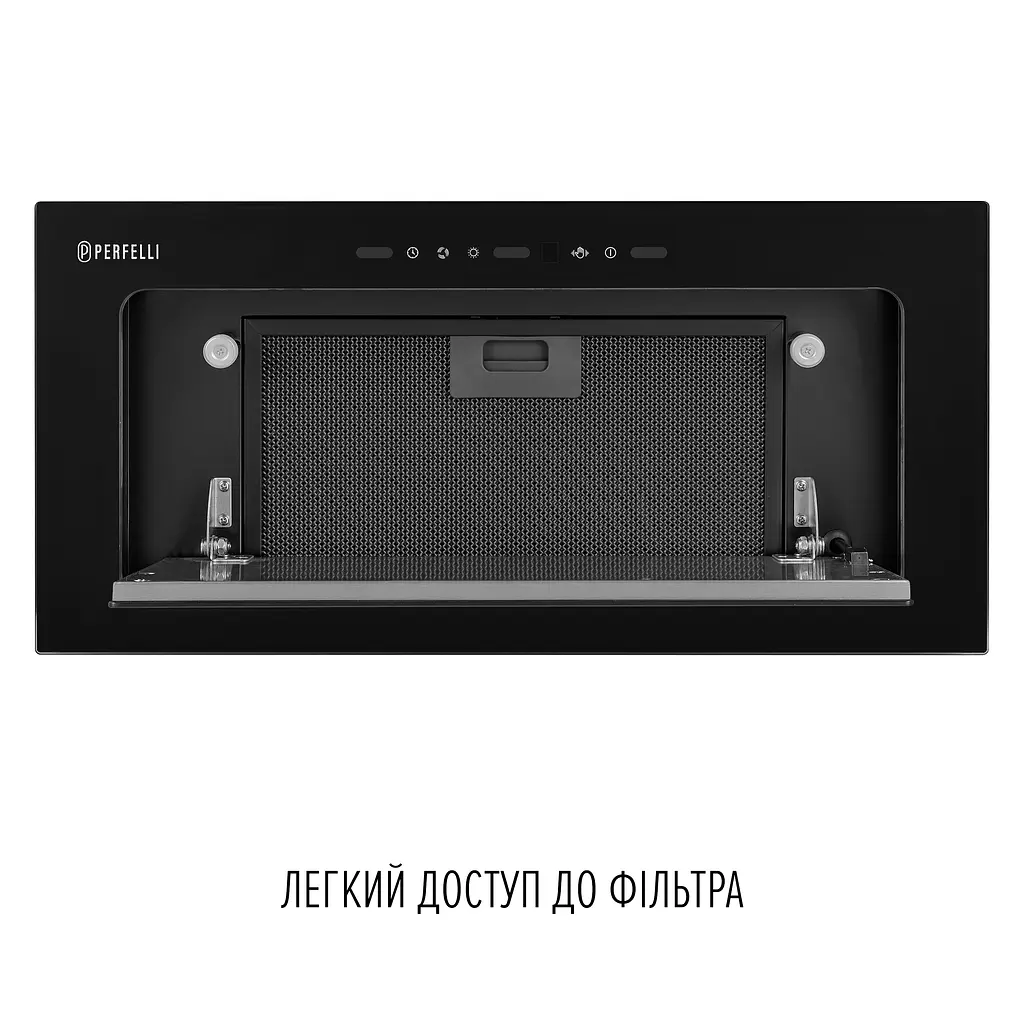 Витяжка повновбудована PERFELLI DESIGN VISION 6 NERO SILENZIO - фото 8