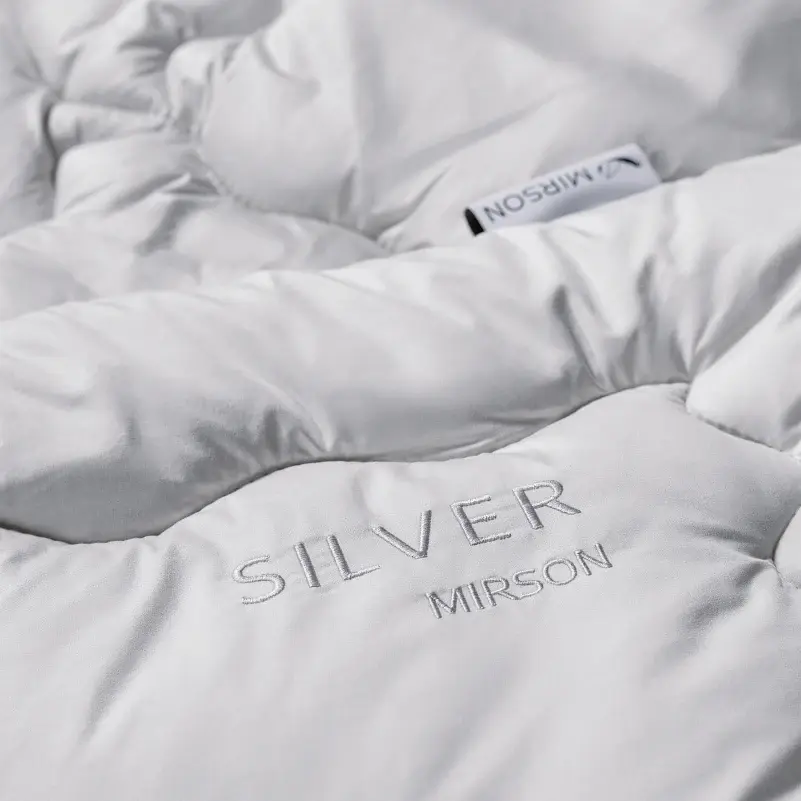 Ковдра вовняна Зима MirSon Silver Cloud 220х240 см сіра (2200010355147) - фото 2