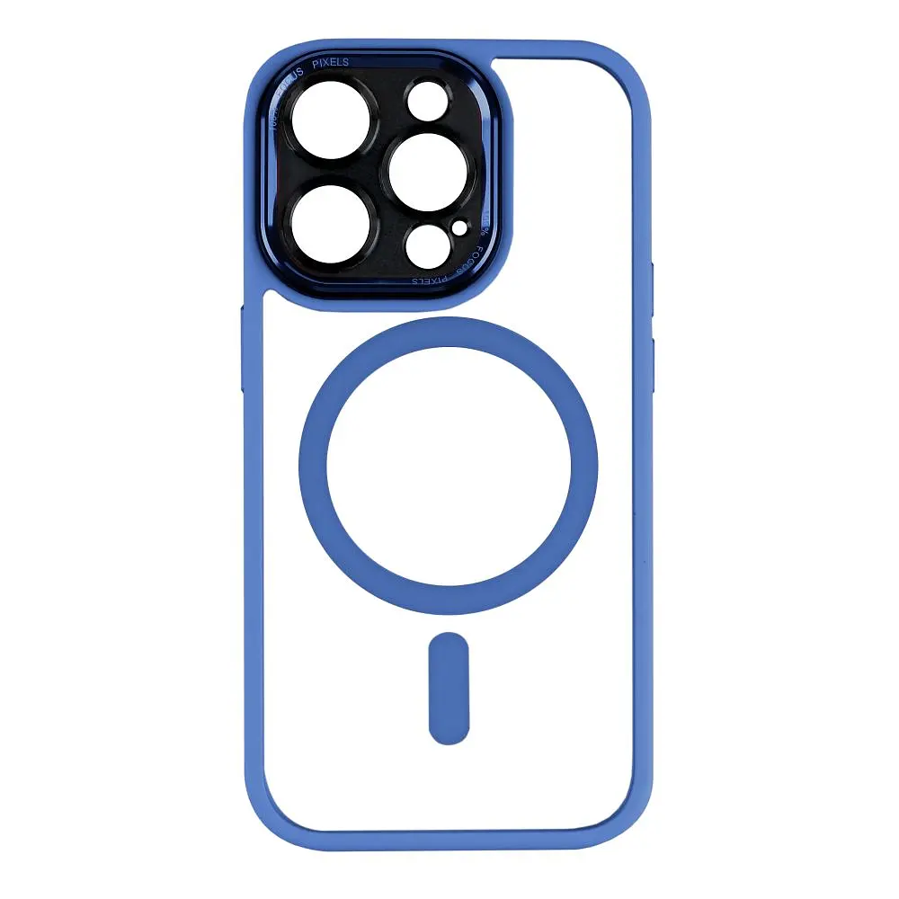 Чохол Creative TPU PC Metal Calais MagSafe Apple iPhone 14 Pro Light Blue
