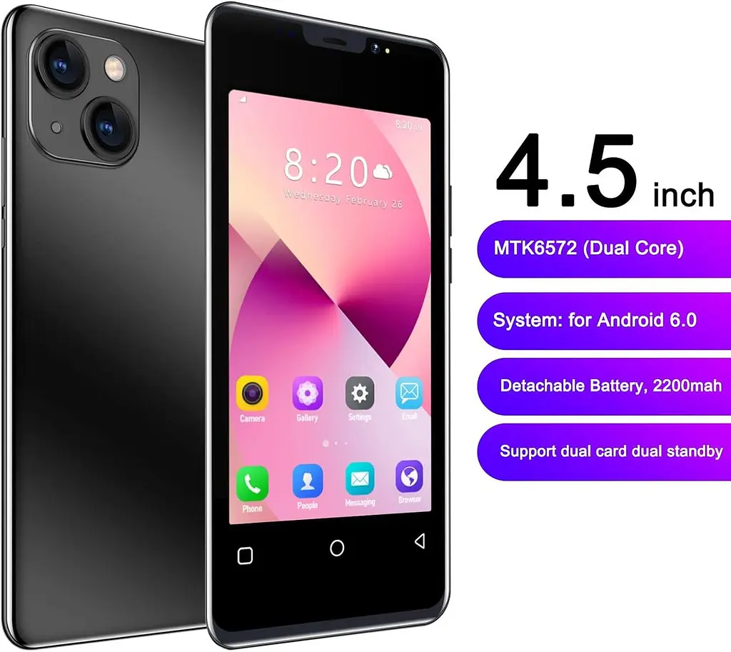 Мобильный телефон 13 PRO 4,5-дюймовый QHD-экран смартфон, 512 МБ оперативной памяти 4 ГБ ПЗУ - фото 7