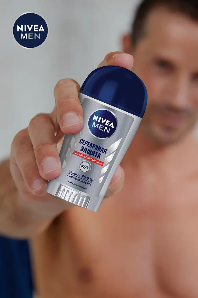 Дезодорант-антиперспірант Nivea Men Silver Срібний захист 40 мл (83780) - фото 2