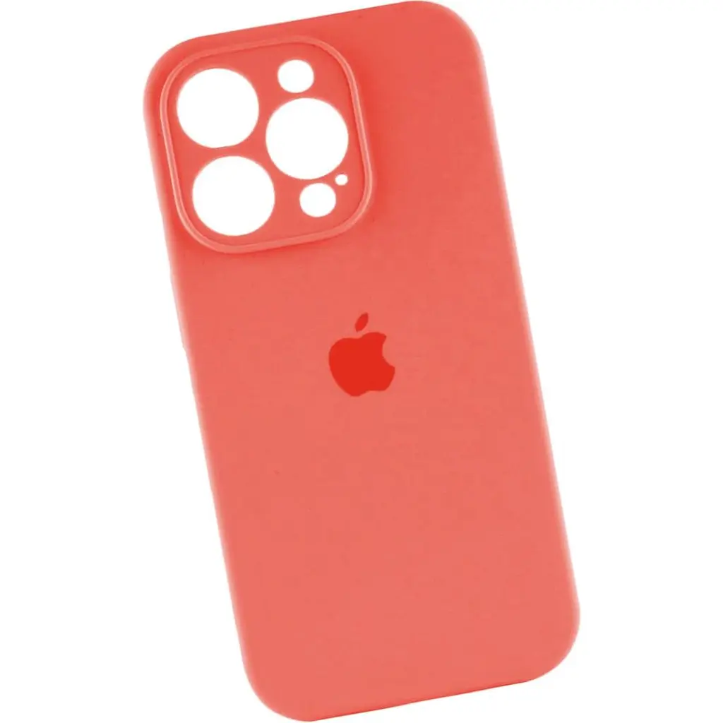 Чохол Silicone Case Camera Protect для Apple iPhone 16 Pro Peach AA [117057] - фото 3