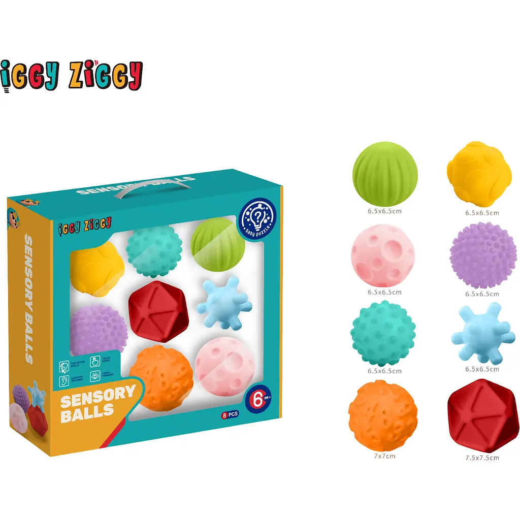 Силіконові м'ячики для малюків Iggy Ziggy (HE0235) - фото 2