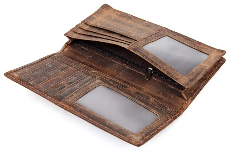 Мужской кожаный кошелек Vintage 9Х18 см acs0016067 - фото 5