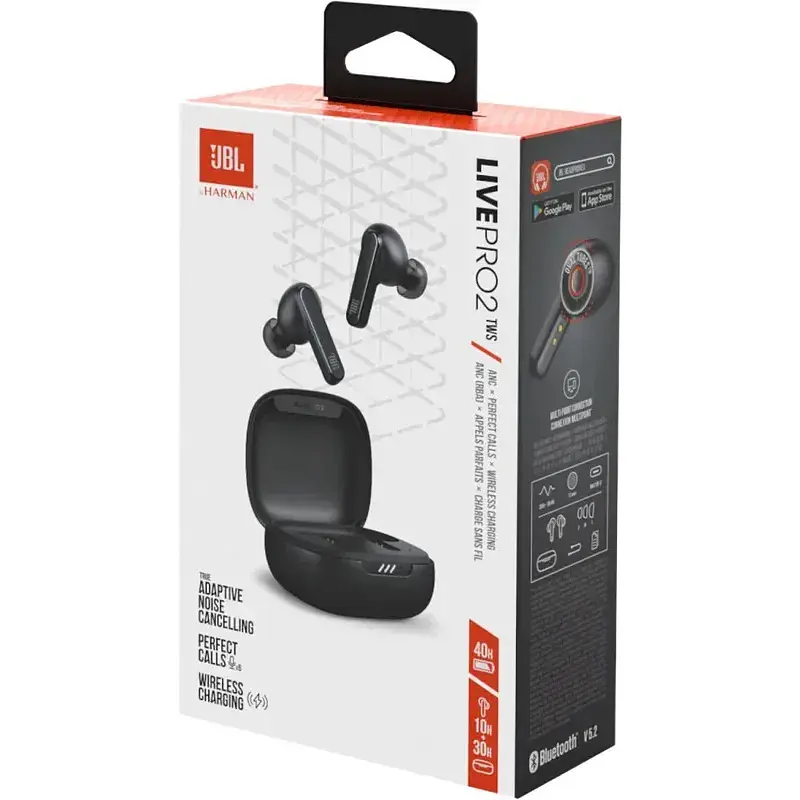 Навушники TWS JBL Live Pro 2 5.2 Black (JBLLIVEPro2TWSBLK) UA - фото 6