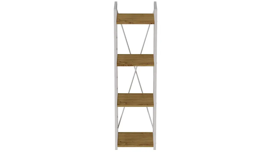Етажерка 4/34 Ferrum-decor Серії Коннект 120x34x28 білий ДСП Дуб Артізан 16мм (FRD-104279) - фото 7