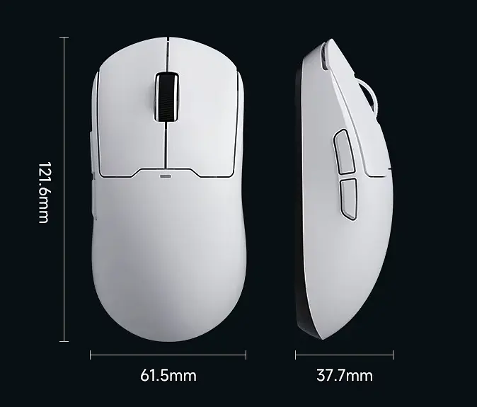 Комп'ютерна миша MCHOSE A5 v2 Ultra бездротова ігрова PAW3395, 26000 DPI 2,4G+Bluetooth Whute - фото 3