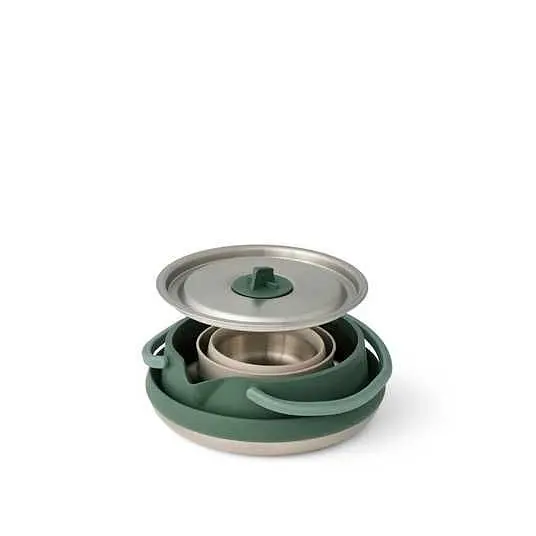 Набор посуды Sea to Summit Detour Stainless Steel Kettle Cook Set w/Sack с чехлом Разноцветный - фото 4