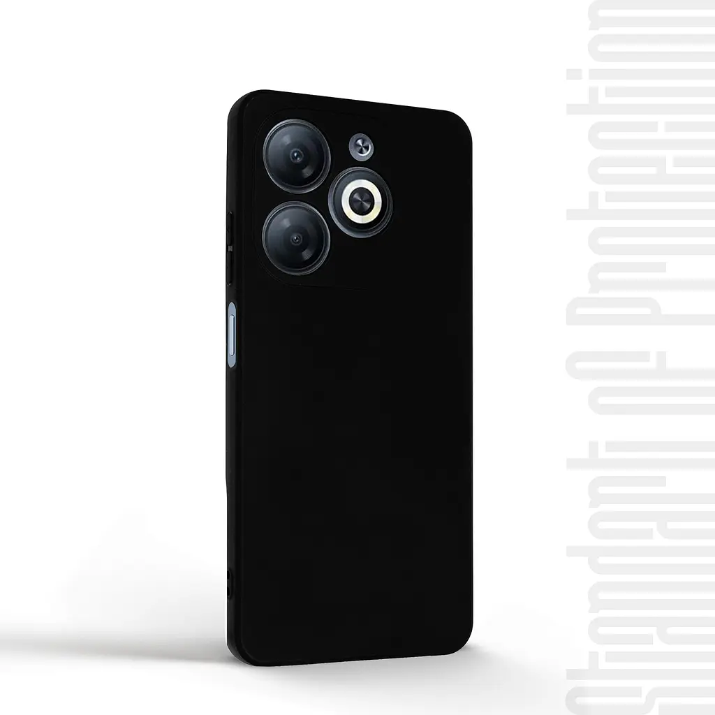 Чехол-накладка для смартфона Infinix Smart 8 (X6525)/8 Plus TECNO Spark 20 (KJ5n) противоударный, силиконовый, термополиуретановый (ТПУ), с защитой камеры и корпуса, черный, защита всего корпуса, ArmorStandart (ARM73224) - фото 2