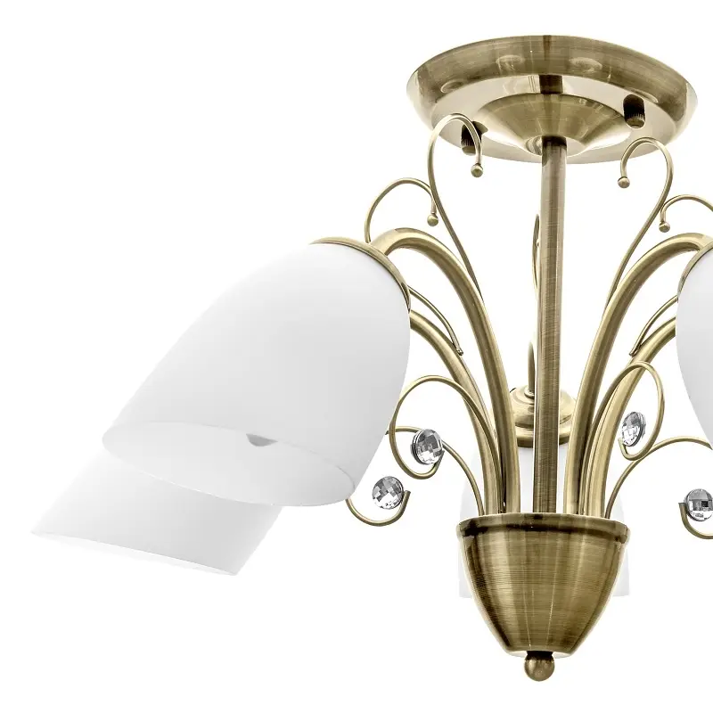 Люстра потолочная Brille классическая E27 60W BZ (LK-565C/5) - фото 4