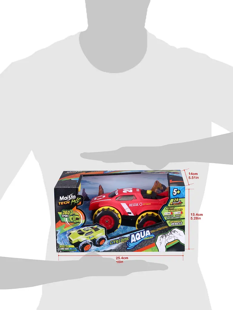 Автомодель на радіокеруванні Maisto Tech Cyklone Aqua Tread червоний (82142 Red) - фото 12