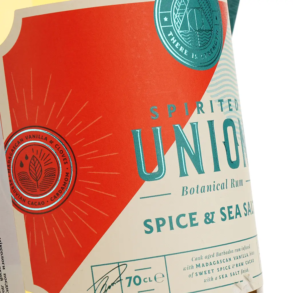 Ром Spirited Union Spice & Sea Salt Botanical Rum 38% 0.7 л - фото 3