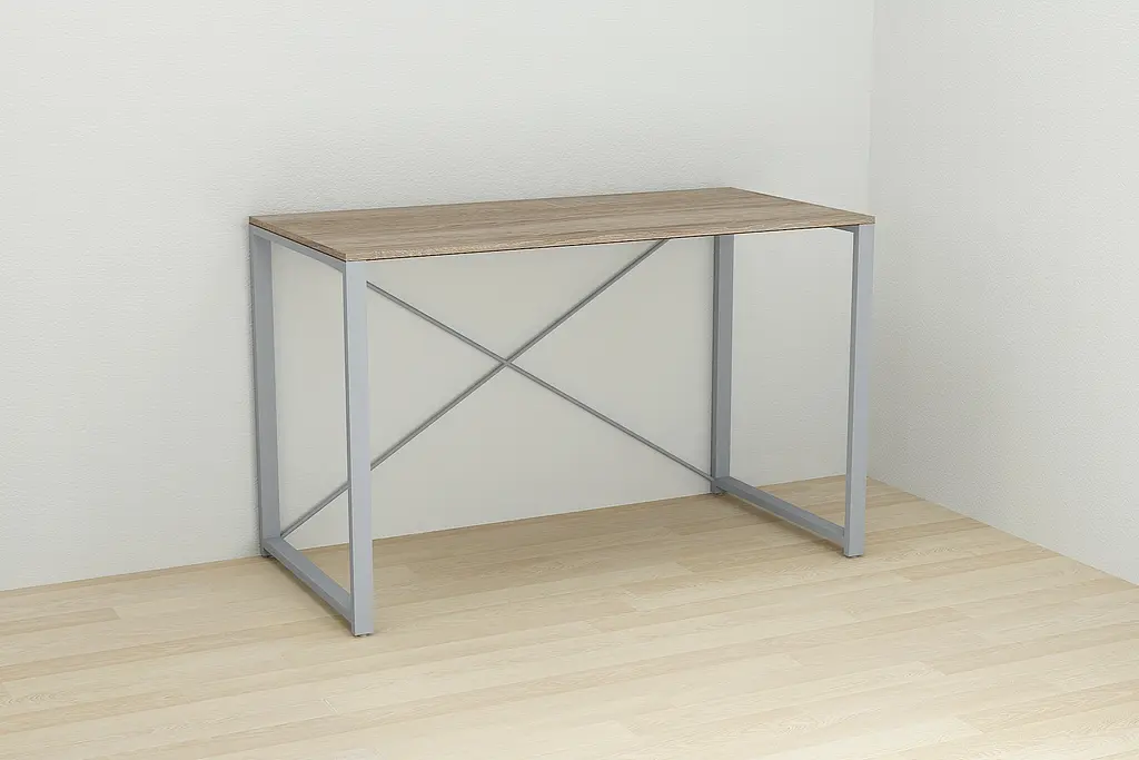 Письменный стол Ferrum-decor Серии Коннект 75x120x60 серый ДСП Дуб Сонома Трюфель 16мм (FRD-104217) - фото 5