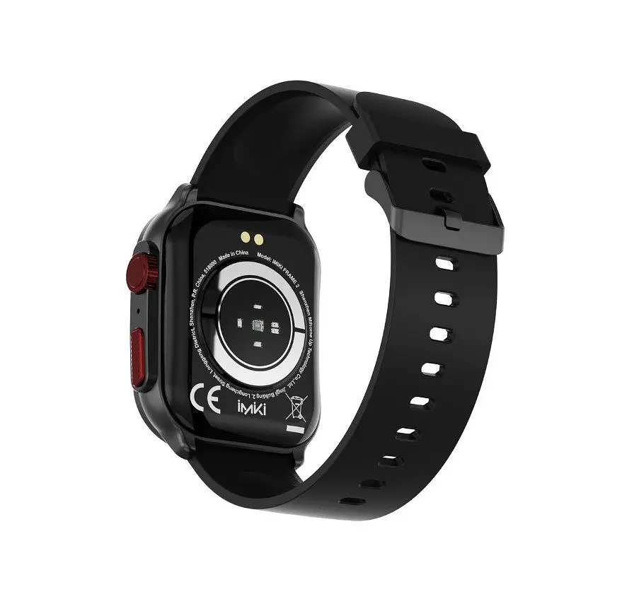 Смарт-годинник Smart Watch iMiki Frame2 AMOLED 2.01 (410x502) 300мАч Black - фото 7