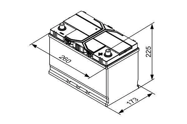 Акумулятор Bosch S4 EFB 72Аh EN 760A (0 092 S4E 410) - фото 5
