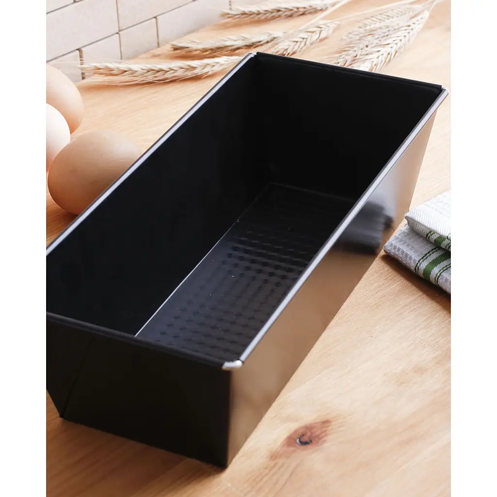 Деко антипригарне SNB з гофрованим дном 25х11х7.5 см чорне (99014) - фото 2