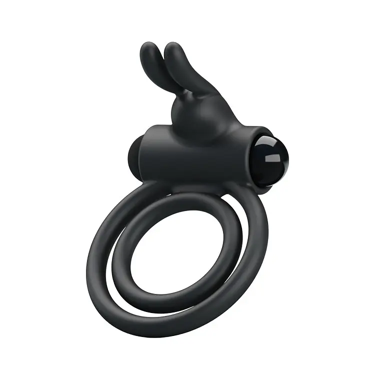 Віброкільце Pretty Love Osmond CockRing Vibro Black, 7х3 см (чорний) - фото 2