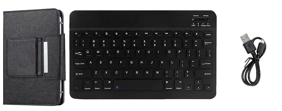 Чохол-підставка універсальна з Bluetooth клавіатурою для планшетів (9.5", 9.6", 9.7", 10", 10.1"), Black - фото 7