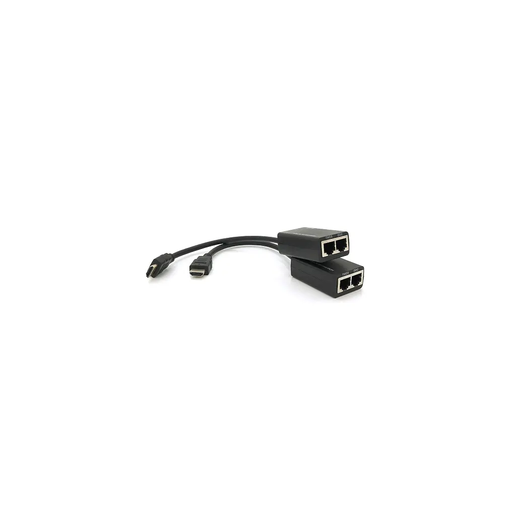 Адаптер HDMI extender passive 30m 2xCAT5E/6 Voltronic (YT-SEP HDMI/2P-30m) - фото 4