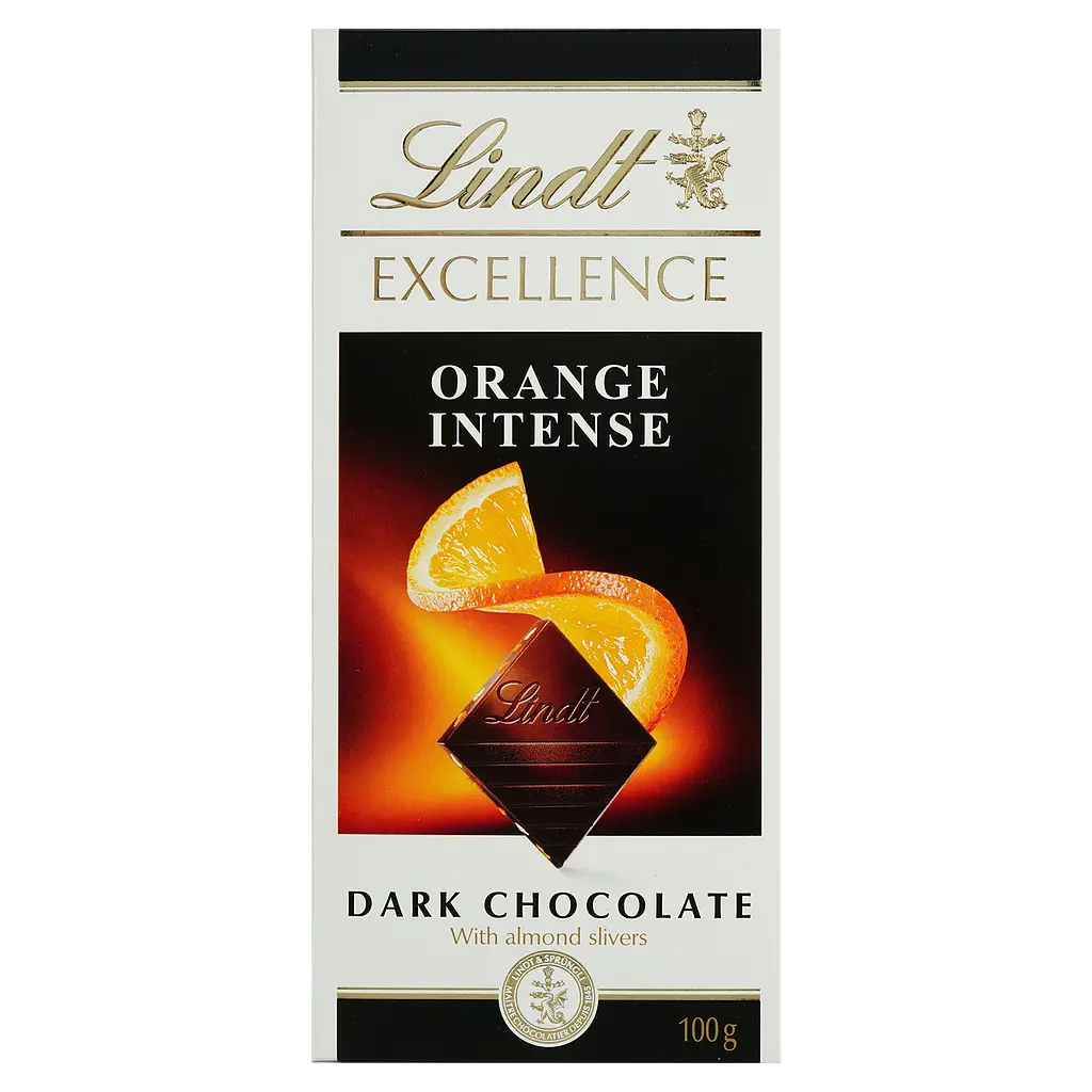 Шоколад Lindt Excellence швейцарский с апельсином 200 г (2 шт. х 100 г) - фото 2