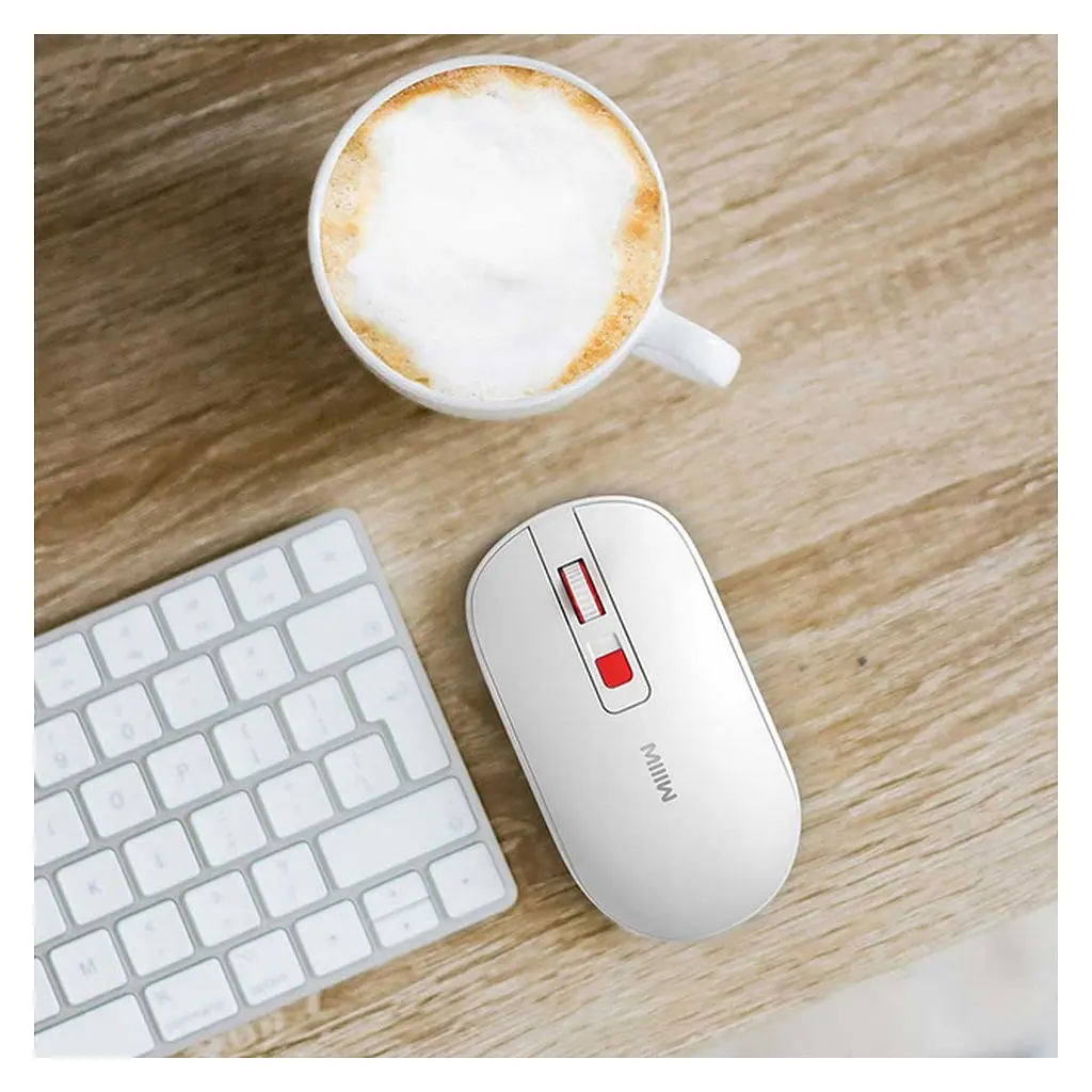 Мышка Xiaomi MiiiW Lite Wireless/Bluetooth White (MW23M21 White) - фото 4