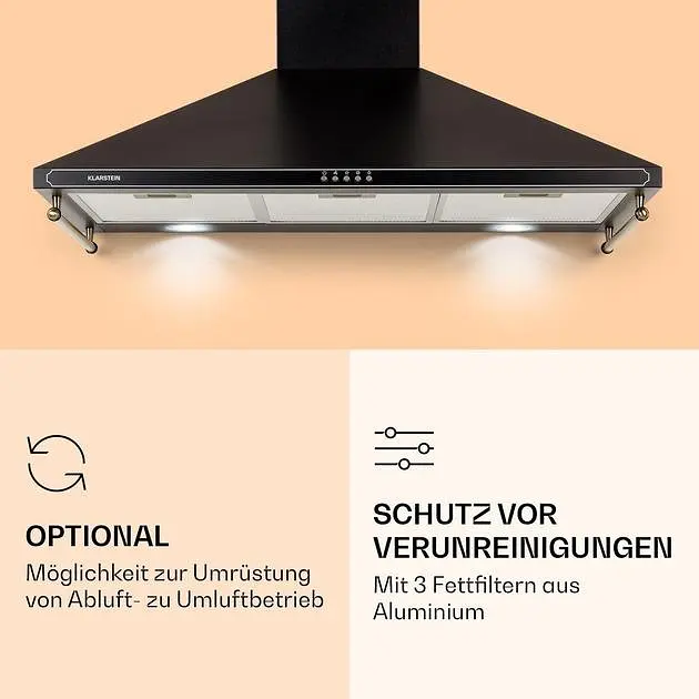 Витяжка ретро Klarstein Victoria 90 644,5 м³/час (10036451) - фото 5