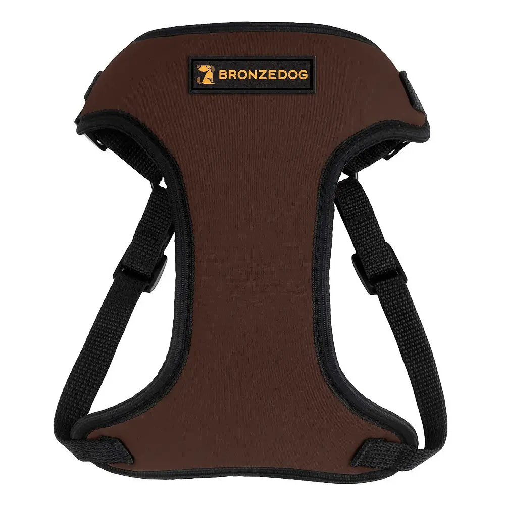 Шлея для собак дрібних порід Bronzedog Sport S 16х14х2 см коричнева - фото 2