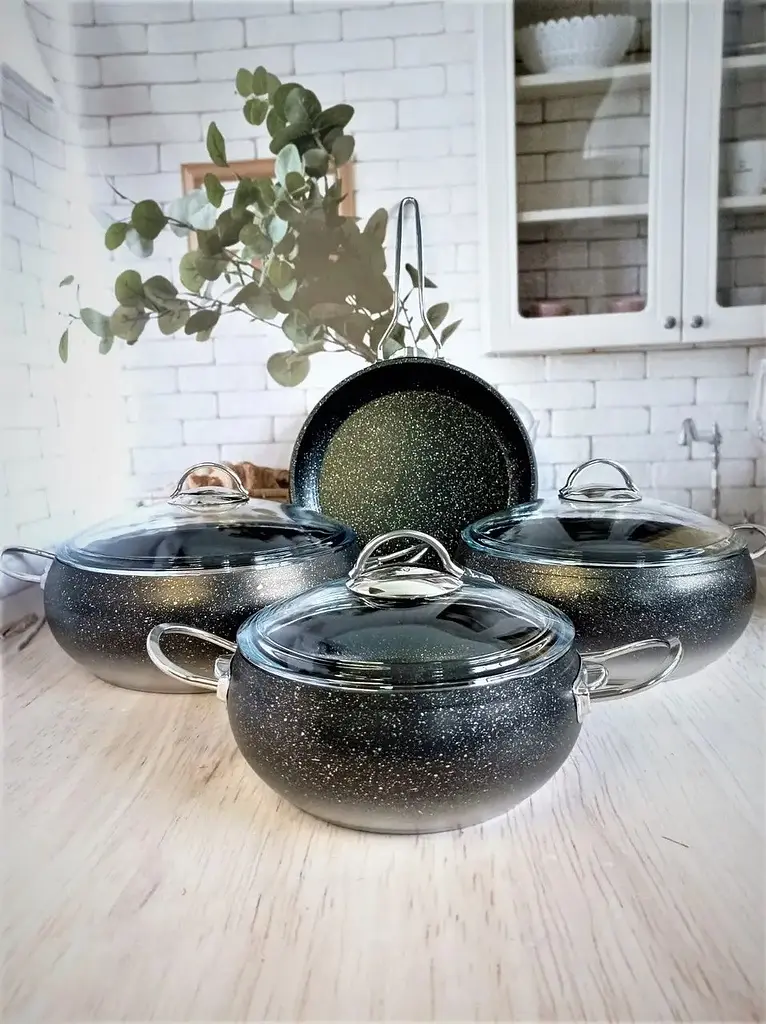 Набір посуду O.M.S. Collection 3023 Silver 7 предметів