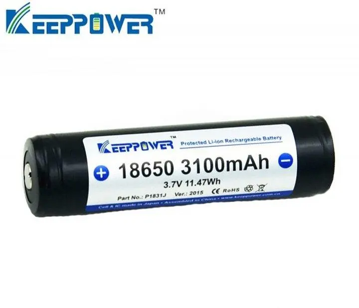 Аккумулятор Keeppower Panasonic Li-ion 18650 3100mAh с защитой - фото 2