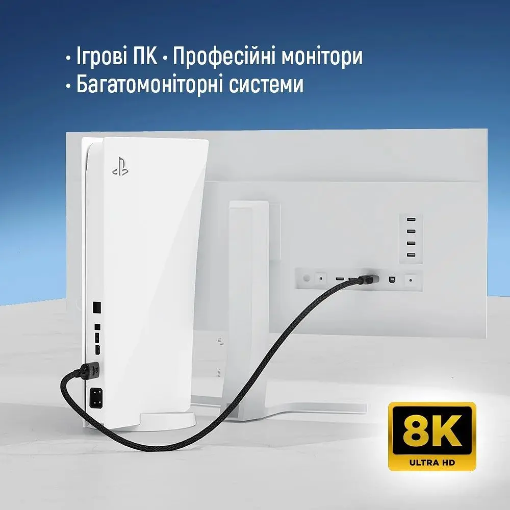 Кабель ColorWay DisplayPort-DisplayPort V1.4 8K 1.5м, Black (CW-CBDP093-BK) - фото 8